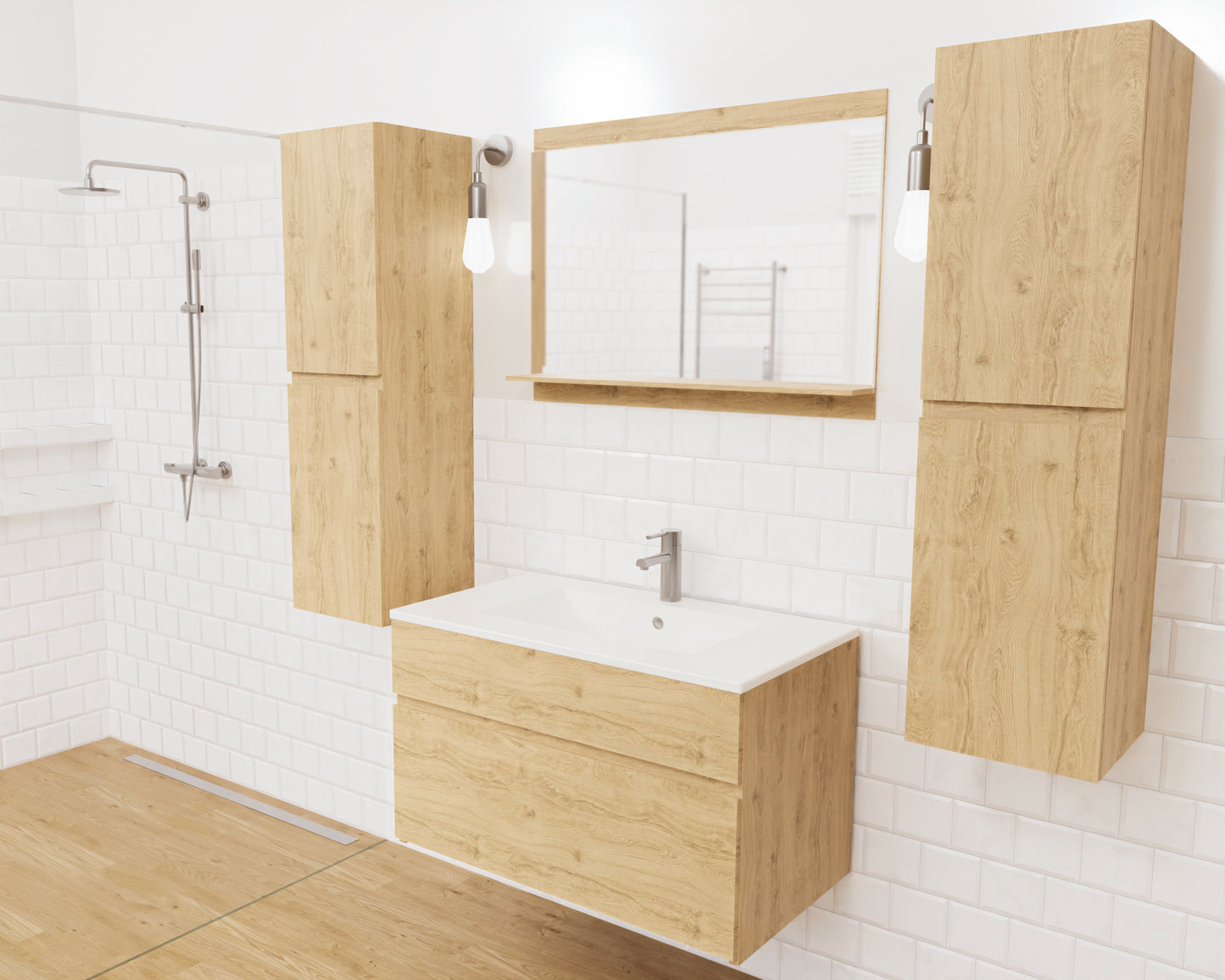 Lustro łazienkowe STELLA 50 cm / 80 cm