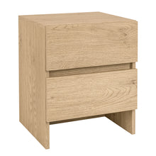 Essenzio Stolik Nocny dąb Cremona 40 x 33,4 x 49,5 cm - szafka nocna z 2 szufladami