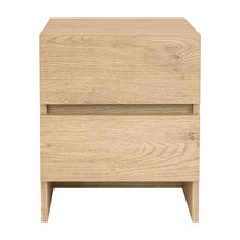 Essenzio Stolik Nocny dąb Cremona 40 x 33,4 x 49,5 cm - szafka nocna z 2 szufladami