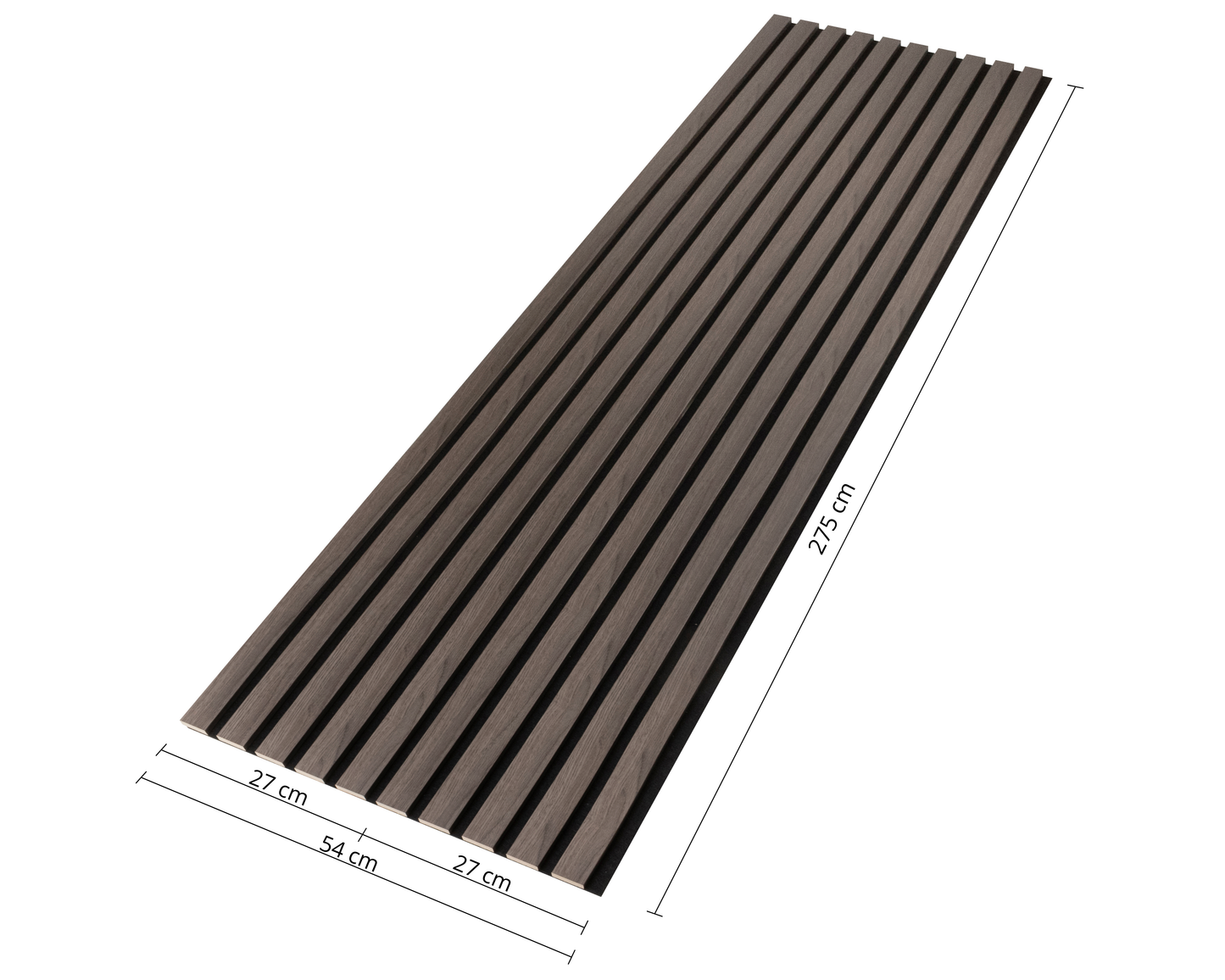 Dekoracyjny Panel Akustyczny NOBLE na czarnym filcu 540 x 2750 mm (zestaw 2 szt. 270 x 2750 mm)