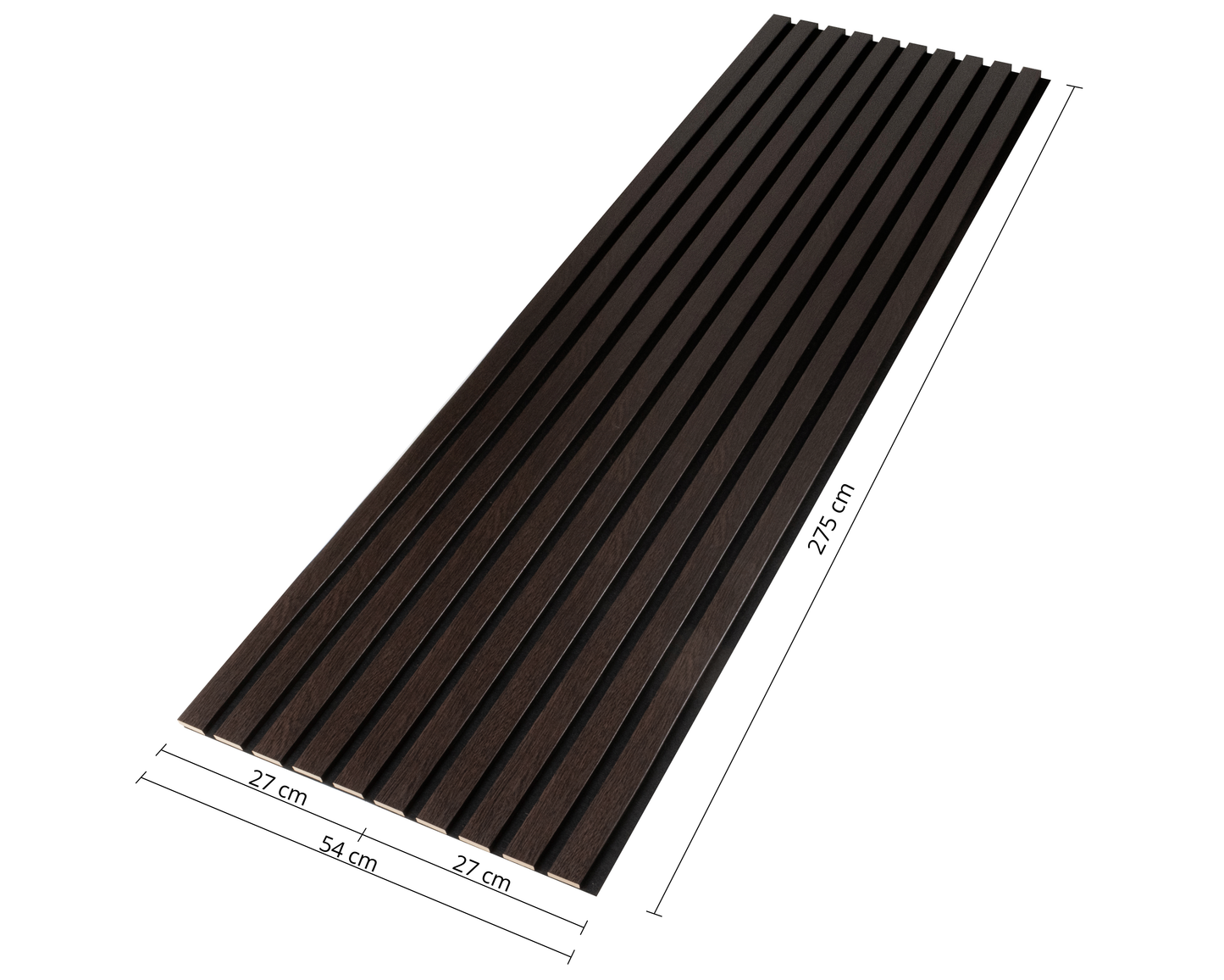 Dekoracyjny Panel Akustyczny NOBLE na czarnym filcu 540 x 2750 mm (zestaw 2 szt. 270 x 2750 mm)