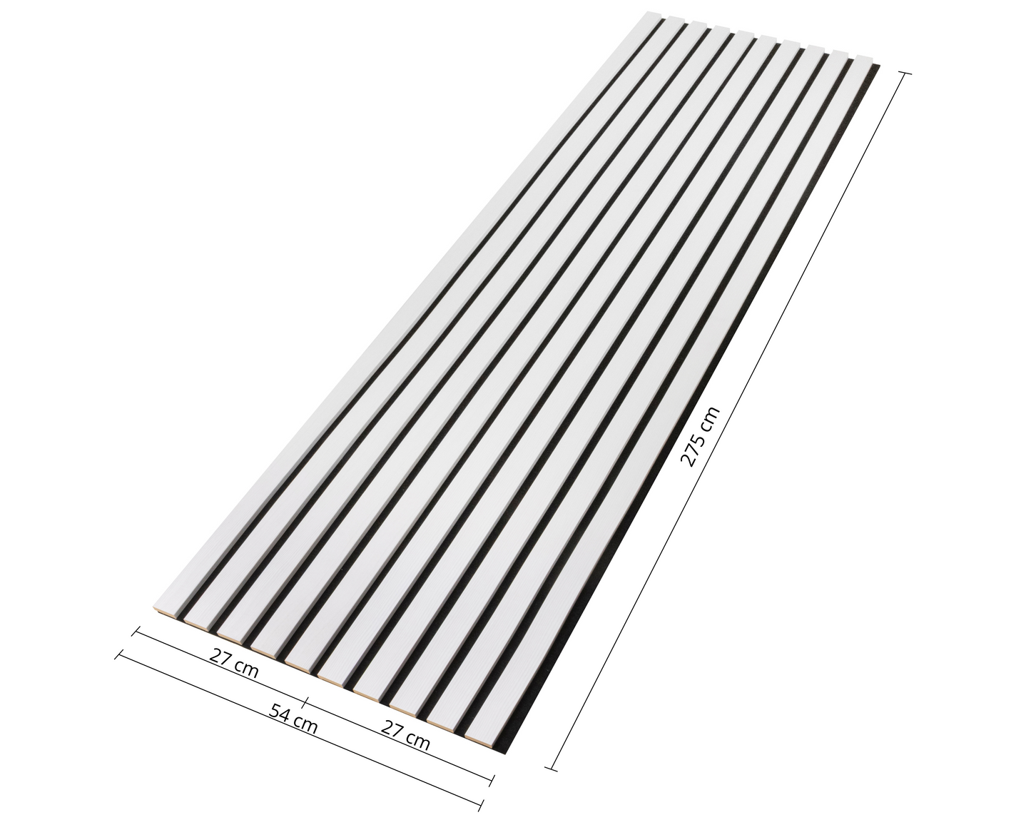 Dekoracyjny Panel Akustyczny NOBLE na czarnym filcu 540 x 2750 mm (zestaw 2 szt. 270 x 2750 mm)