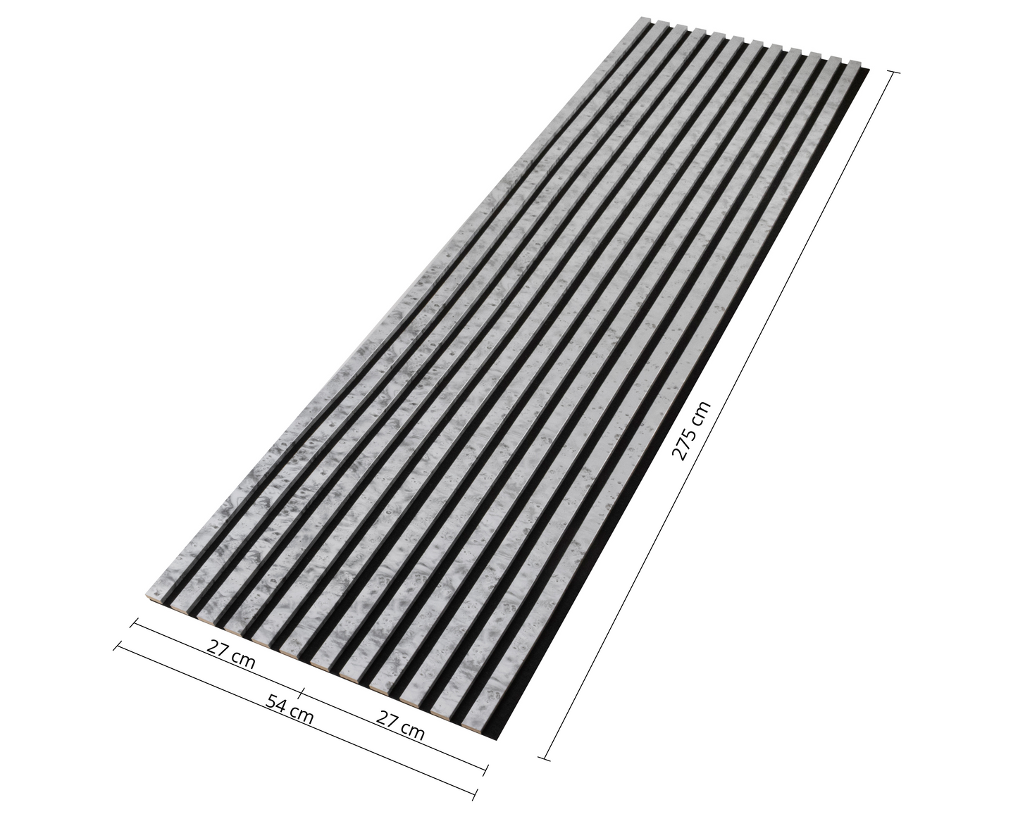 Dekoracyjny Panel Akustyczny SLIM 540 x 2750 mm (zestaw 2 szt. 270 x 2750 mm)