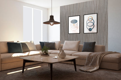 Dekoracyjny Panel Akustyczny NOBLE na szarym filcu 540 x 2750 mm (zestaw 2 szt. 270 x 2750 mm)