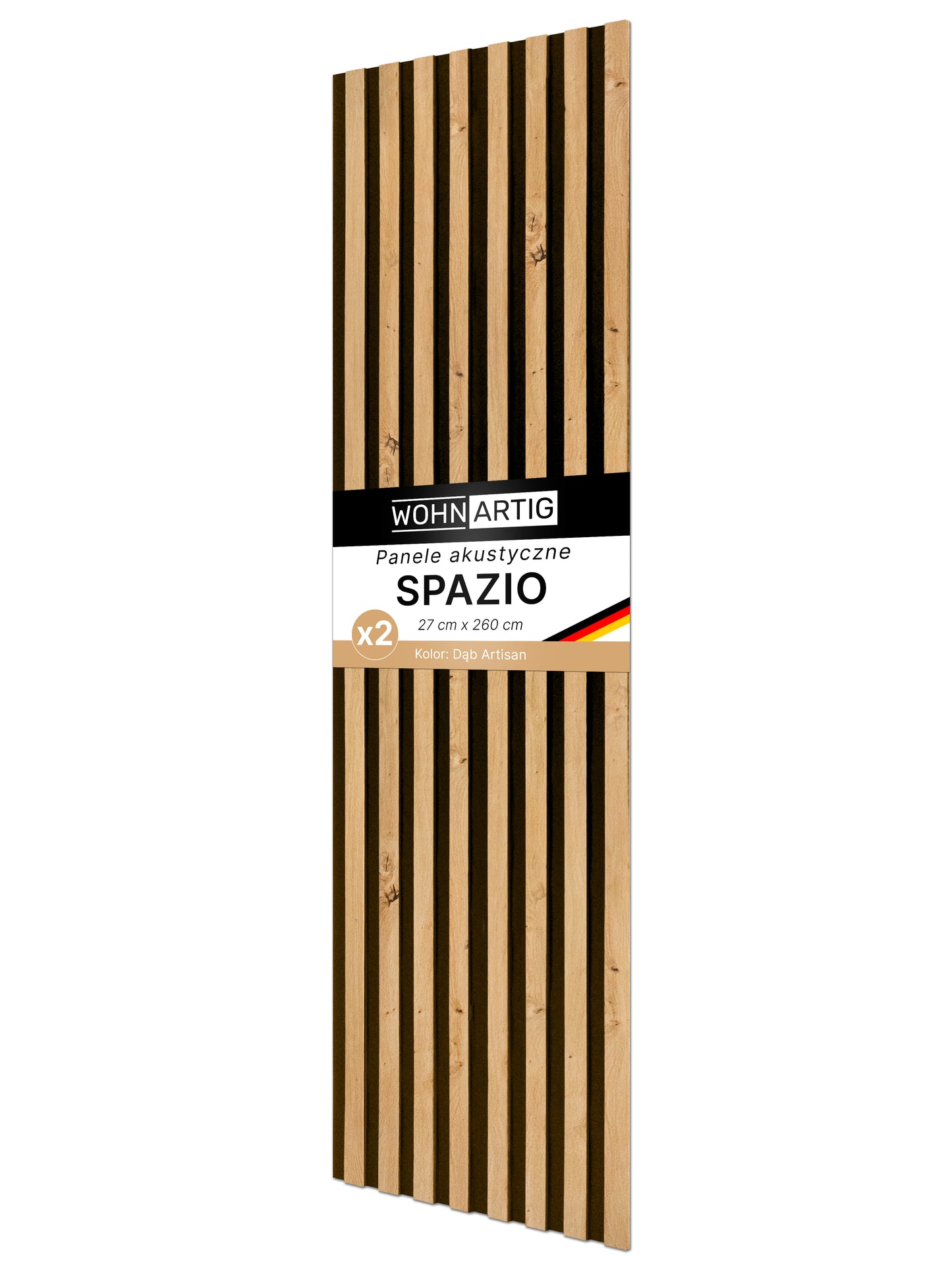 Dekoracyjny Panel Akustyczny SPAZIO 540 mm x 2600 mm (zestaw 2 szt. 270 x 2600 mm)