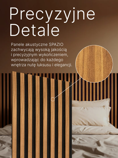 Dekoracyjny Panel Akustyczny SPAZIO 540 mm x 2600 mm (zestaw 2 szt. 270 x 2600 mm)