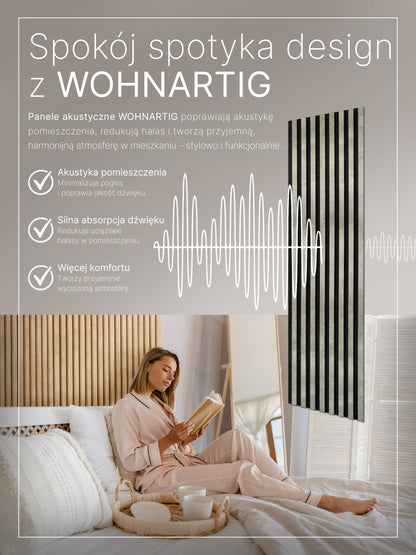 Dekoracyjny Panel Akustyczny SPAZIO 540 mm x 2600 mm (zestaw 2 szt. 270 x 2600 mm)