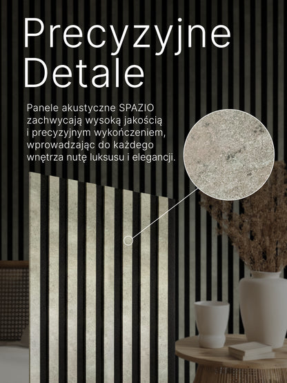 Dekoracyjny Panel Akustyczny SPAZIO 540 mm x 2600 mm (zestaw 2 szt. 270 x 2600 mm)