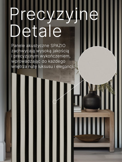 Dekoracyjny Panel Akustyczny SPAZIO 540 mm x 2600 mm (zestaw 2 szt. 270 x 2600 mm)