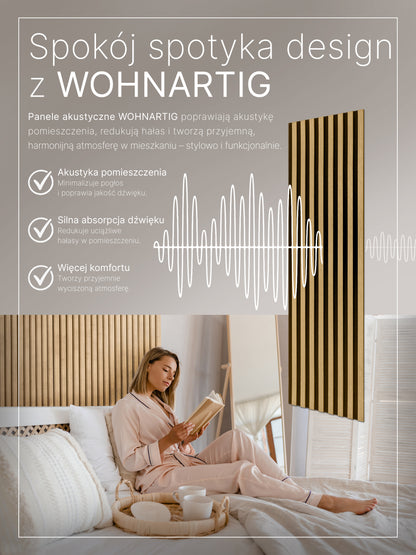 Dekoracyjny Panel Akustyczny SPAZIO 540 mm x 2600 mm (zestaw 2 szt. 270 x 2600 mm)