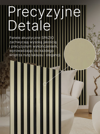 Dekoracyjny Panel Akustyczny SPAZIO 540 mm x 2600 mm (zestaw 2 szt. 270 x 2600 mm)