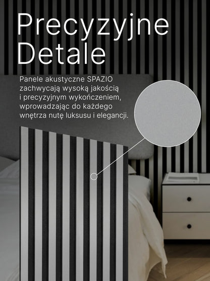 Dekoracyjny Panel Akustyczny SPAZIO 540 mm x 2600 mm (zestaw 2 szt. 270 x 2600 mm)