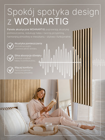 Dekoracyjny Panel Akustyczny SPAZIO 540 mm x 2600 mm (zestaw 2 szt. 270 x 2600 mm)