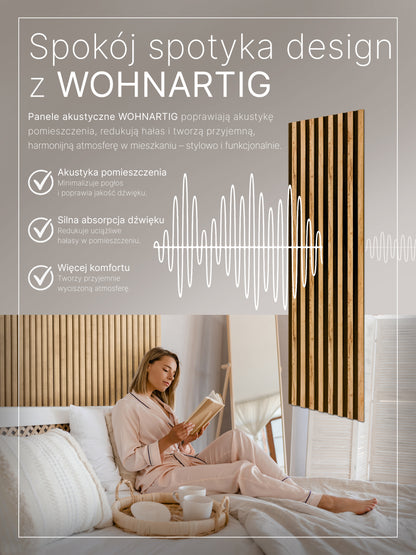 Dekoracyjny Panel Akustyczny SPAZIO 540 mm x 2600 mm (zestaw 2 szt. 270 x 2600 mm)