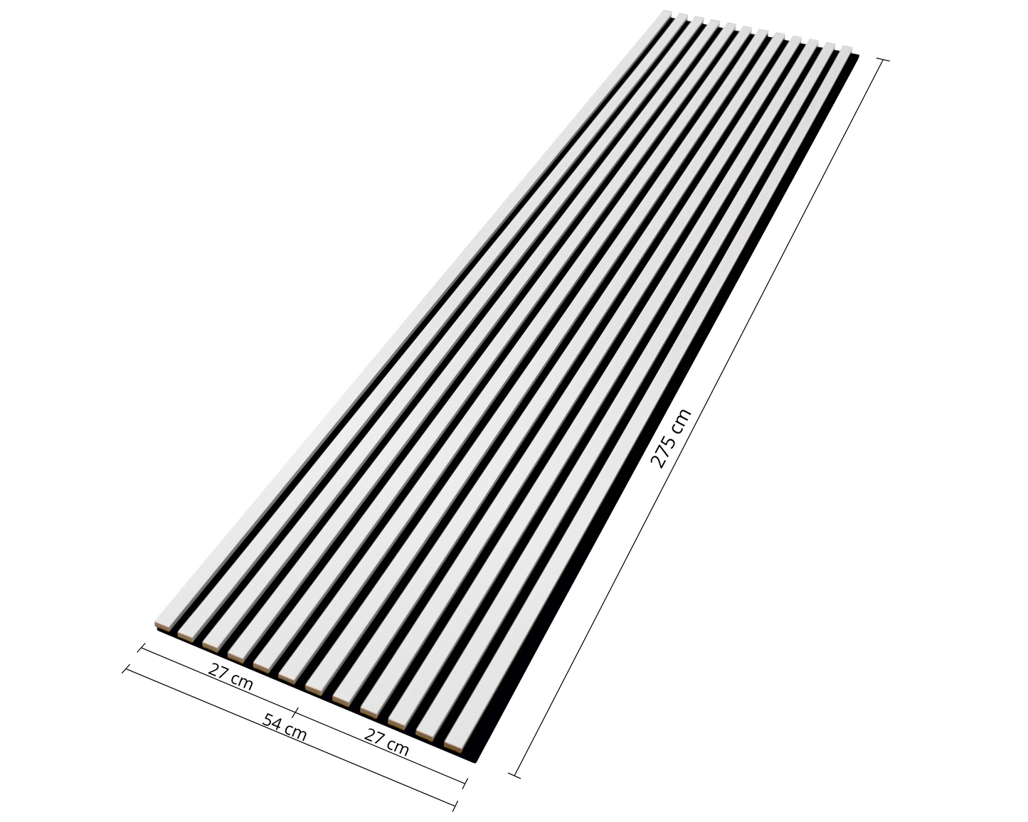 Dekoracyjny Panel Akustyczny WOHNARTIG 540 x 2750 mm (zestaw 2 szt. 270 x 2750 mm)