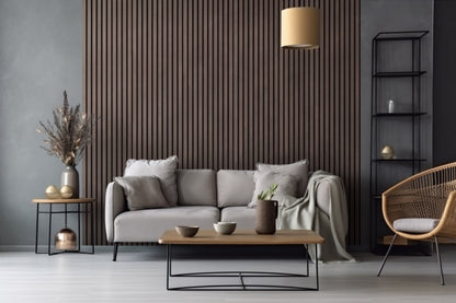 Dekoracyjny Panel Akustyczny NOBLE na czarnym filcu 540 x 2750 mm (zestaw 2 szt. 270 x 2750 mm)