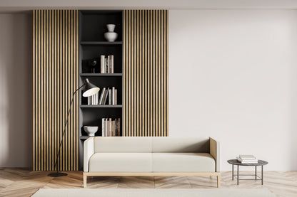 Dekoracyjny Panel Akustyczny NOBLE na czarnym filcu 540 x 2750 mm (zestaw 2 szt. 270 x 2750 mm)