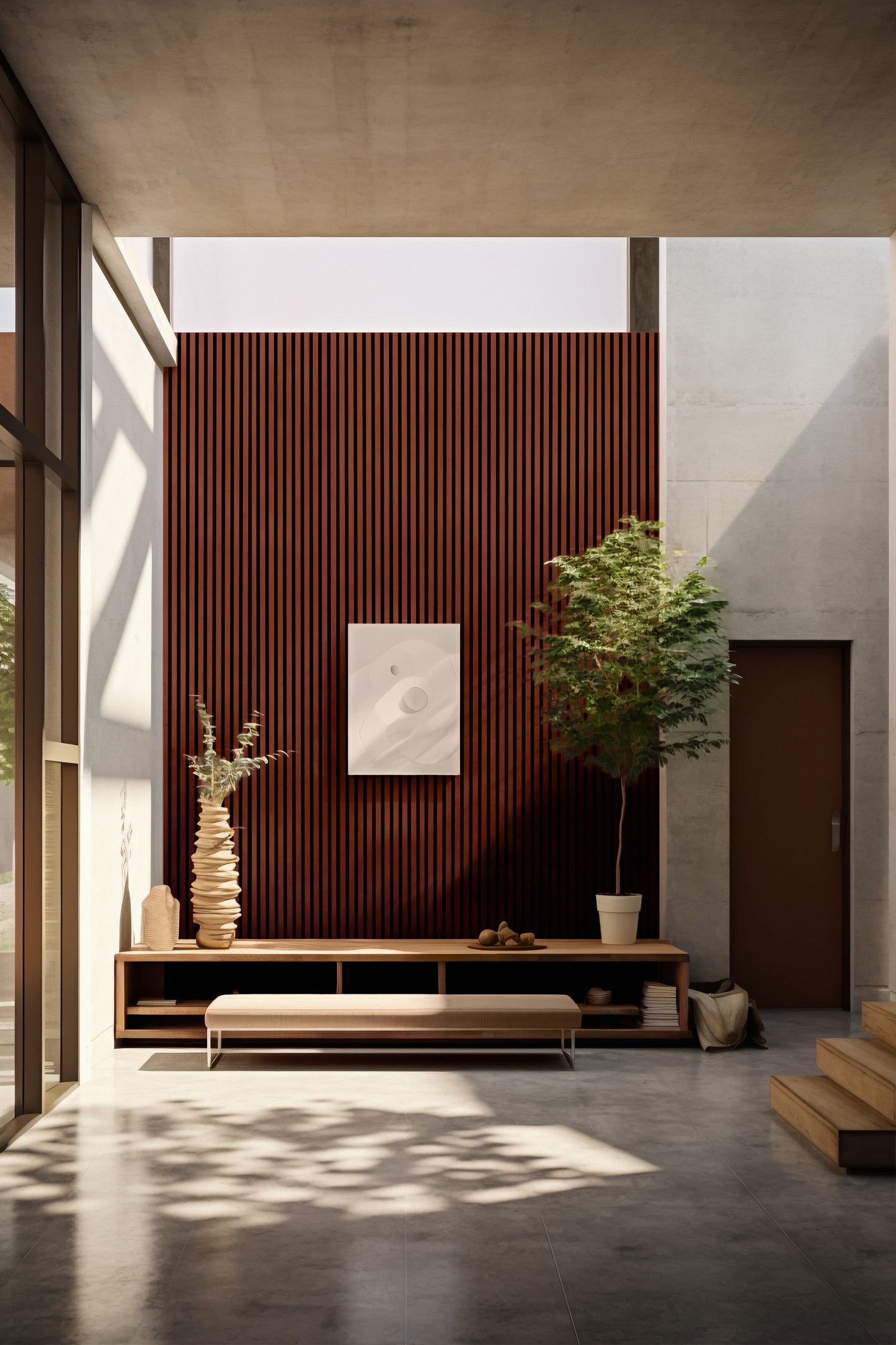 Dekoracyjny Panel Akustyczny NOBLE na czarnym filcu 540 x 2750 mm (zestaw 2 szt. 270 x 2750 mm)