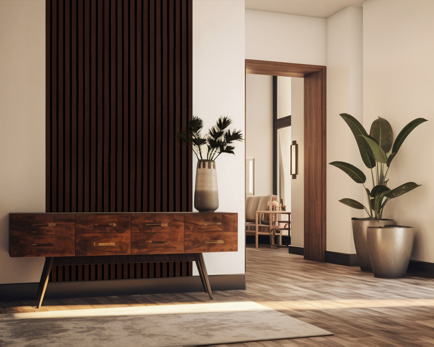 Dekoracyjny Panel Akustyczny NOBLE na czarnym filcu 540 x 2750 mm (zestaw 2 szt. 270 x 2750 mm)