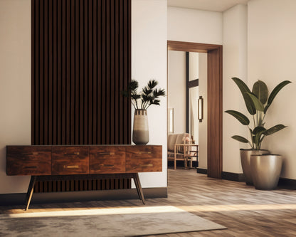 Dekoracyjny Panel Akustyczny NOBLE na czarnym filcu 540 x 2750 mm (zestaw 2 szt. 270 x 2750 mm)