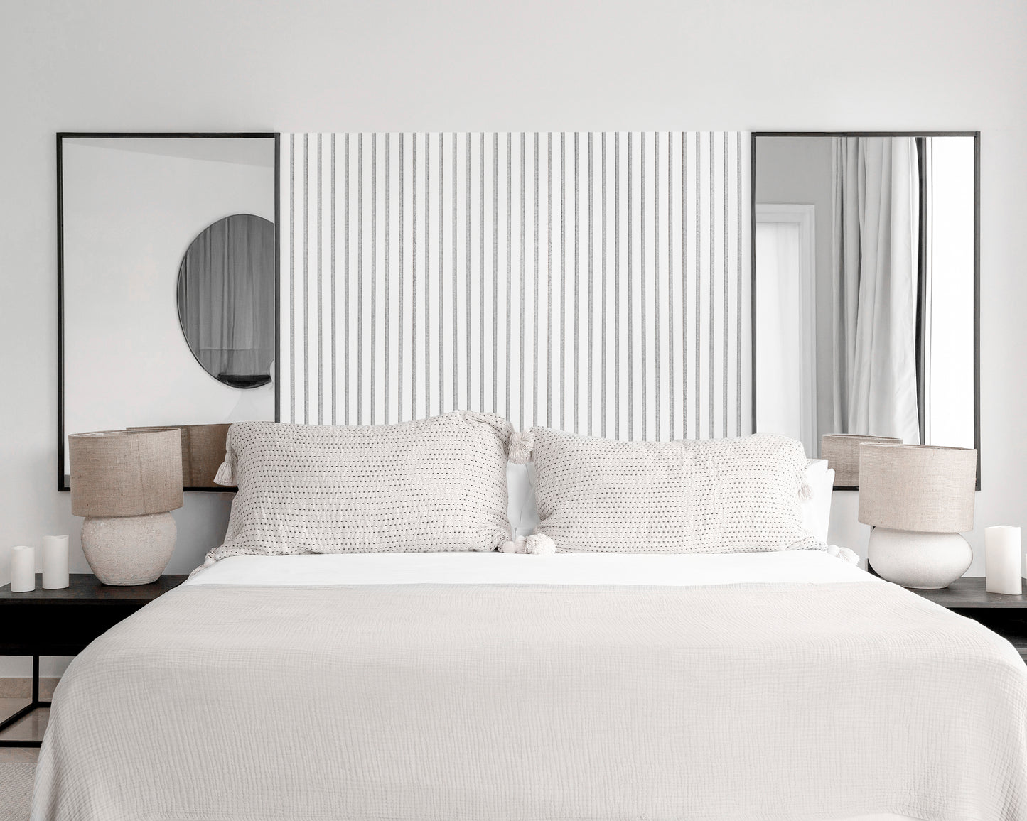 Dekoracyjny Panel Akustyczny NOBLE na szarym filcu 540 x 2750 mm (zestaw 2 szt. 270 x 2750 mm)