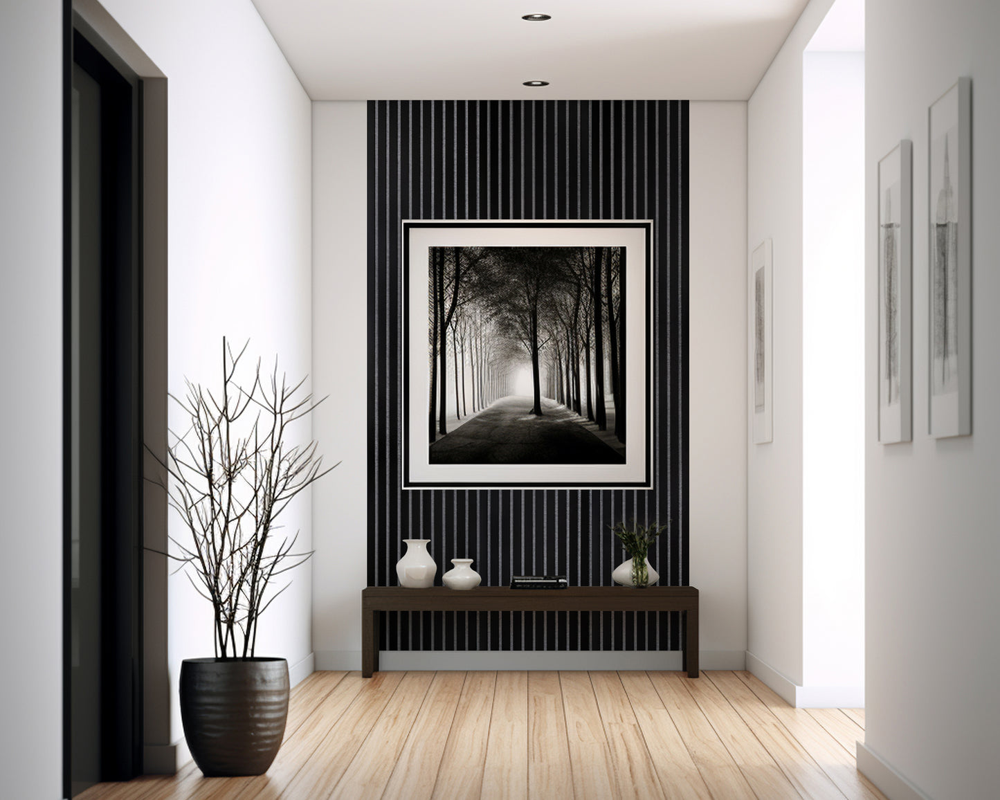 Dekoracyjny Panel Akustyczny NOBLE na szarym filcu 540 x 2750 mm (zestaw 2 szt. 270 x 2750 mm)