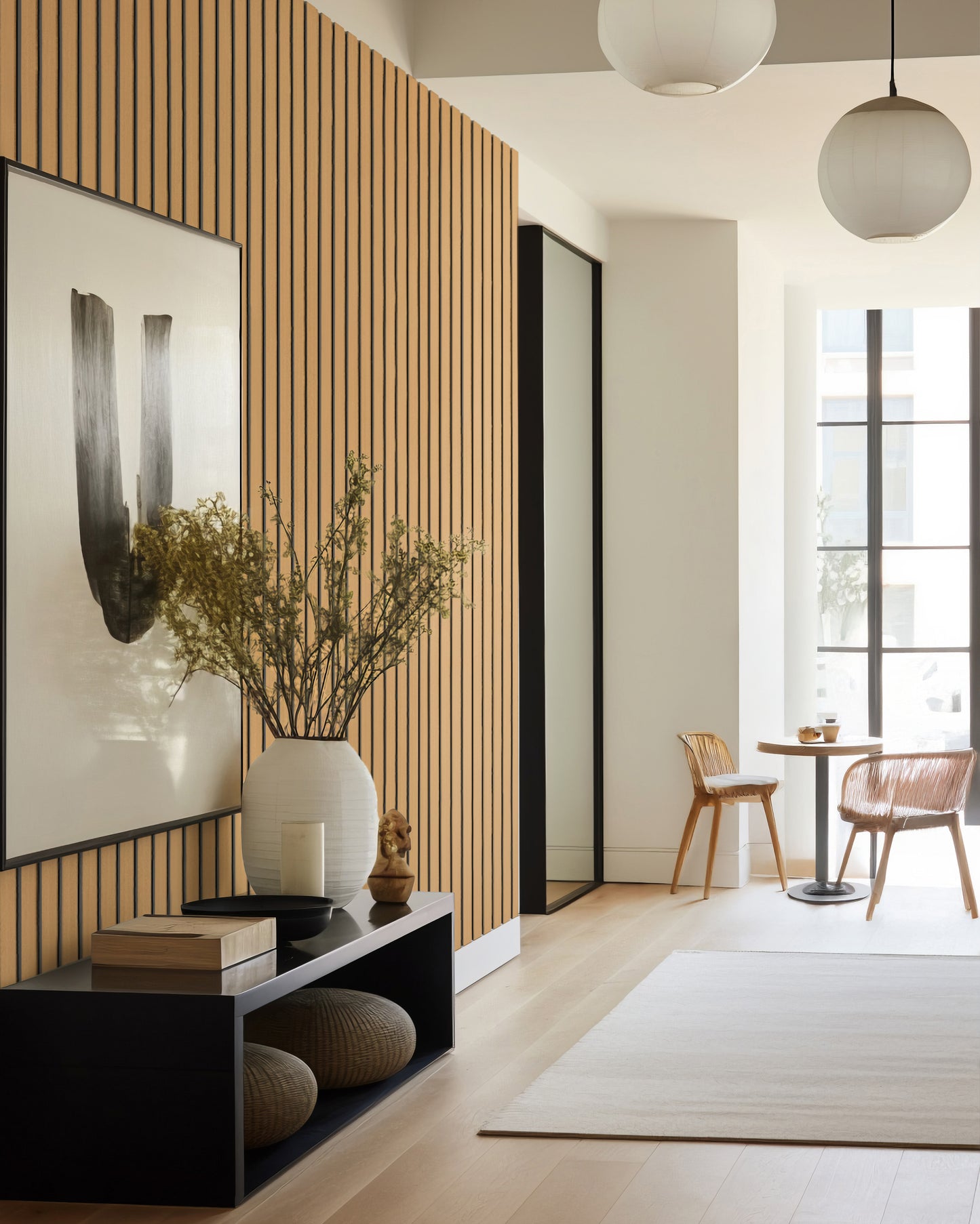 Dekoracyjny Panel Akustyczny NOBLE na szarym filcu 540 x 2750 mm (zestaw 2 szt. 270 x 2750 mm)