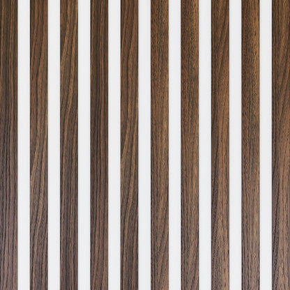 Dekoracyjne Lamele MODULLO na białej płycie zestaw 59,5 x 275 cm