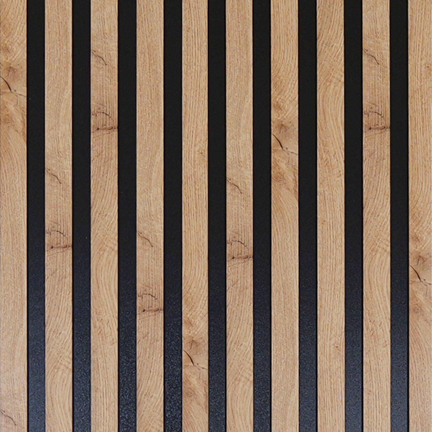 Dekoracyjne Lamele MODULLO na czarnej płycie zestaw 59,5 x 275 cm