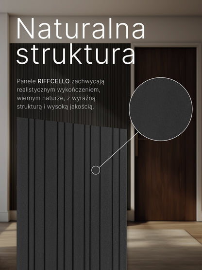 RIFFCELLO Lamele dekoracyjne 390 x 2750 mm (zestaw 2 szt. 195 x 2750 mm)
