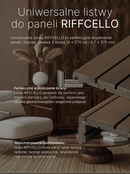 RIFFCELLO Listwy uzupełniające 40/47 x 2750 mm (zestaw 2 szt.)