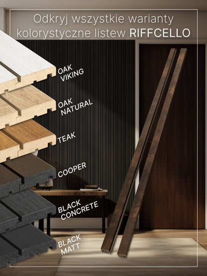 RIFFCELLO Listwy uzupełniające 40/47 x 2750 mm (zestaw 2 szt.)