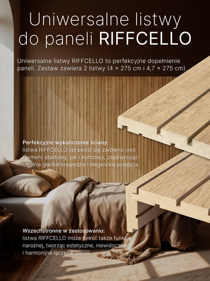 RIFFCELLO Listwy uzupełniające 40/47 x 2750 mm (zestaw 2 szt.)