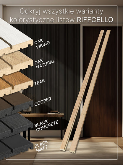 RIFFCELLO Listwy uzupełniające 40/47 x 2750 mm (zestaw 2 szt.)