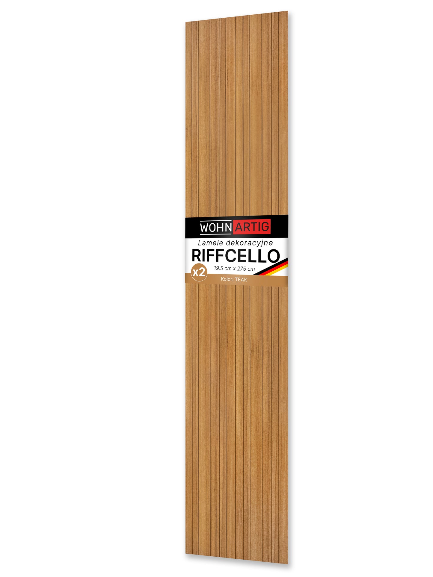RIFFCELLO Lamele dekoracyjne 390 x 2750 mm (zestaw 2 szt. 195 x 2750 mm)