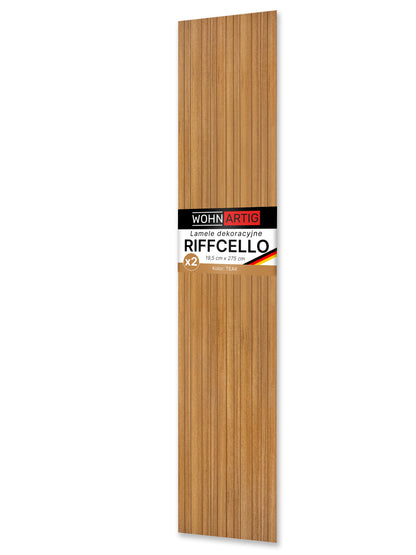 RIFFCELLO Lamele dekoracyjne 390 x 2750 mm (zestaw 2 szt. 195 x 2750 mm)