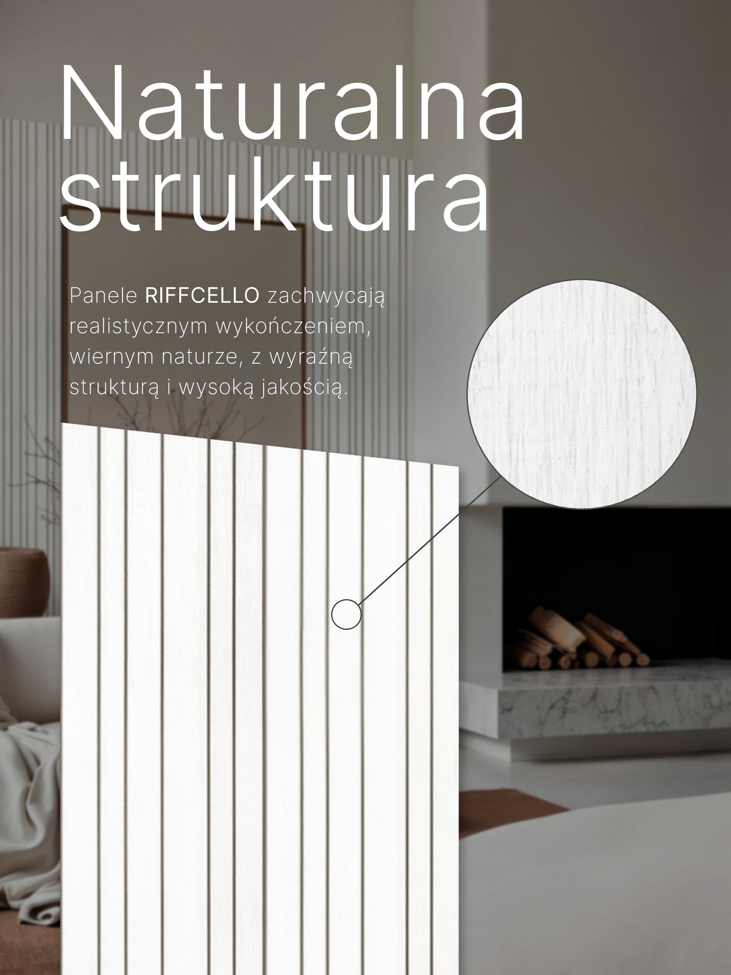 RIFFCELLO Lamele dekoracyjne 390 x 2750 mm (zestaw 2 szt. 195 x 2750 mm)