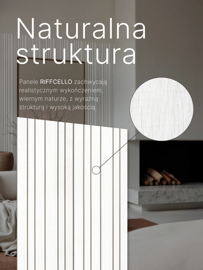 RIFFCELLO Lamele dekoracyjne 390 x 2750 mm (zestaw 2 szt. 195 x 2750 mm)
