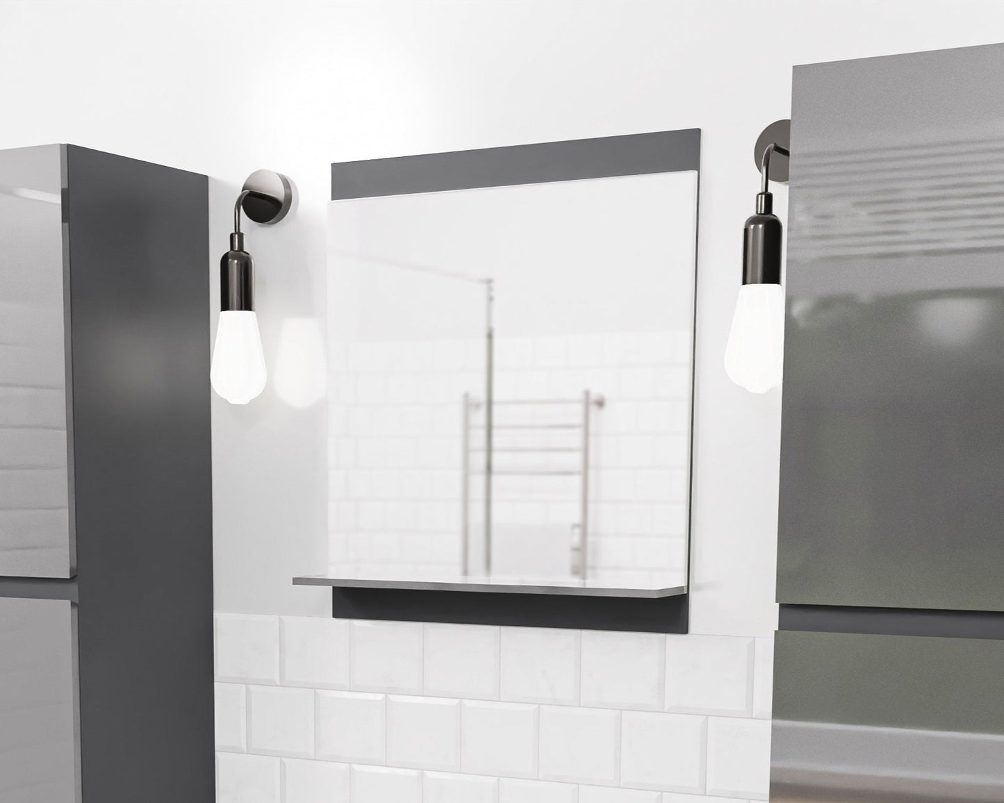 Lustro łazienkowe STELLA 50 cm / 80 cm