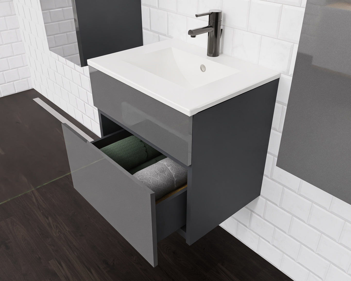 Szafka z umywalką STELLA 50 cm / 80 cm