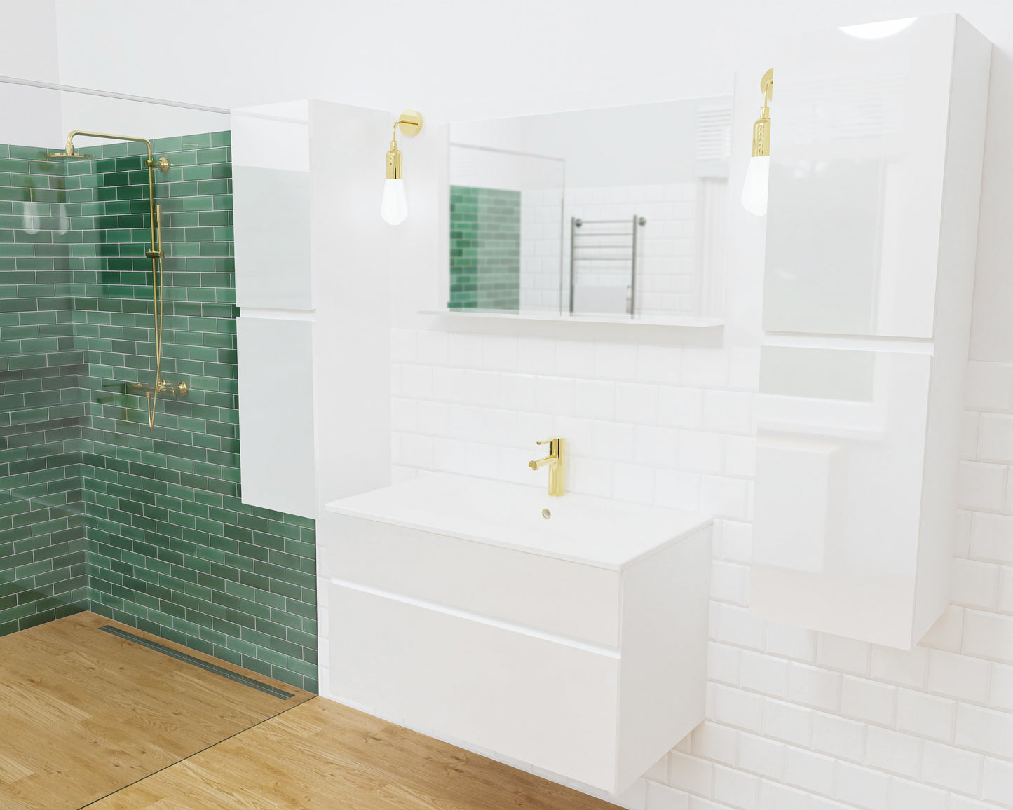 Lustro łazienkowe STELLA 50 cm / 80 cm