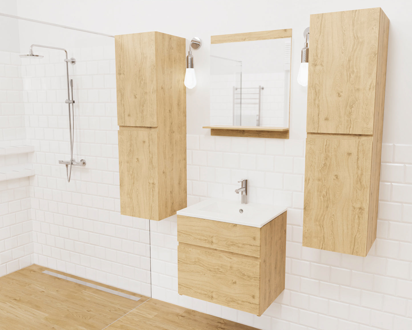 Lustro łazienkowe STELLA 50 cm / 80 cm