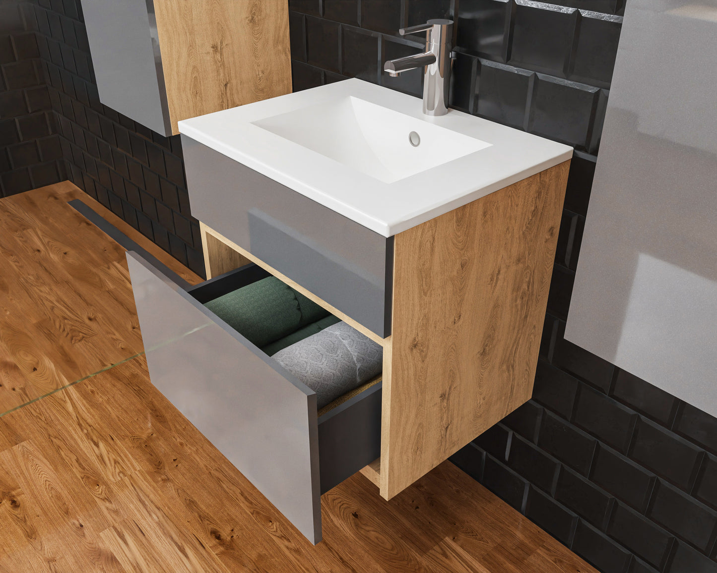 Szafka z umywalką STELLA 50 cm / 80 cm