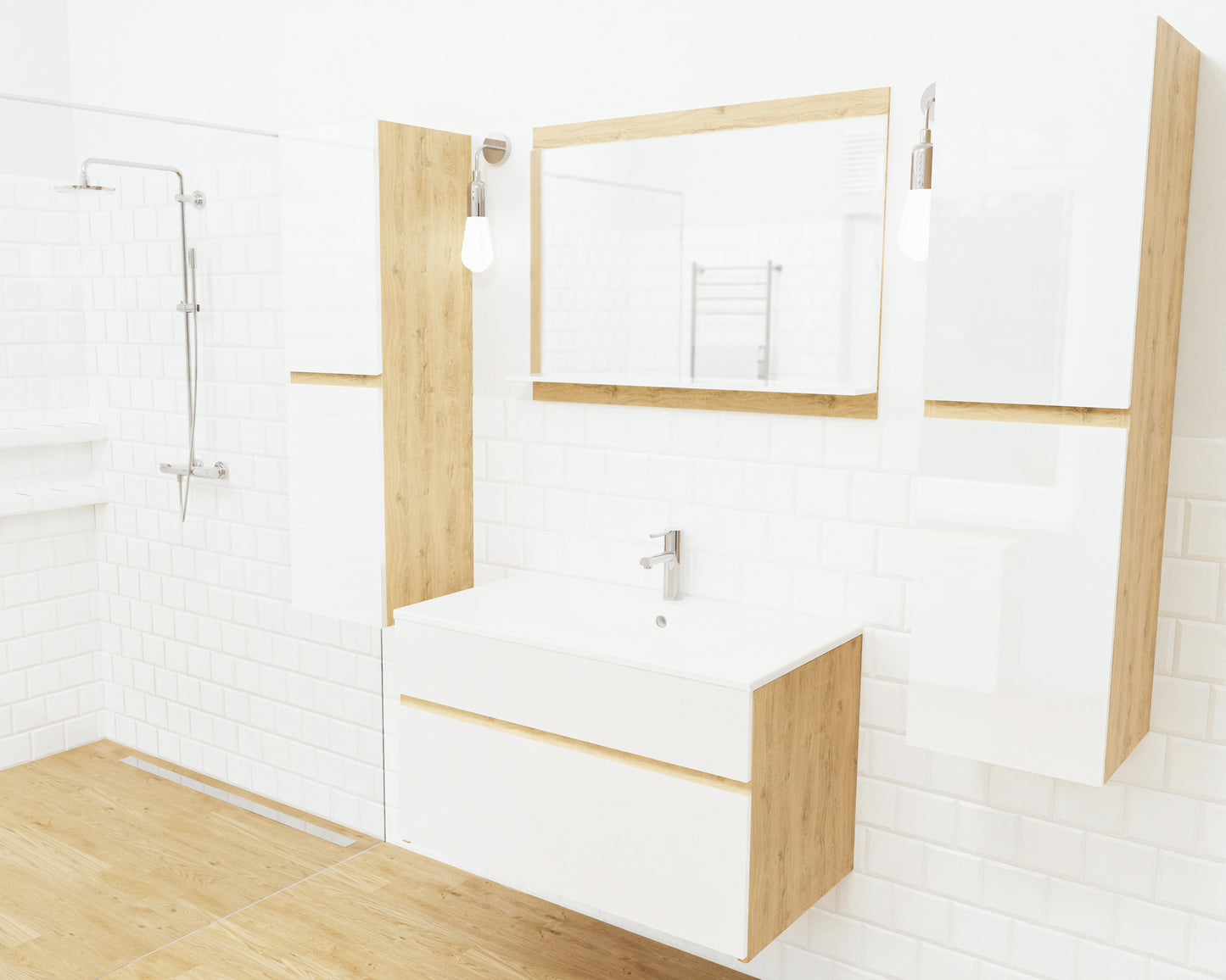 Lustro łazienkowe STELLA 50 cm / 80 cm